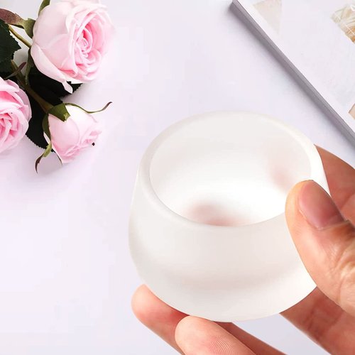 Matte Acrylic Liquid Powder Glass Dappen Dish Glass Cup w Cap Lid Bowl for Acrylic Nail Art Kit, HJ-NAPB025 (HJ-NAPB025)