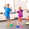 NUOBESTY Bucket Stilts Kid Walking Cups: 4pcs Kids Stepper Toy Walking Stilts Children Stepper Toy Plastic Balancing Stilts for Children Balance Ability Training Developing Toy Mixed Color