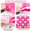 Hot Pink Square Foil Balloon Wall,25Pcs Double Sided Balloon Backdrop Helium Mylar Balloon Tunnel Arch Garland Kit for Birthday Bridal Anniversary Baby Shower Party Decorations