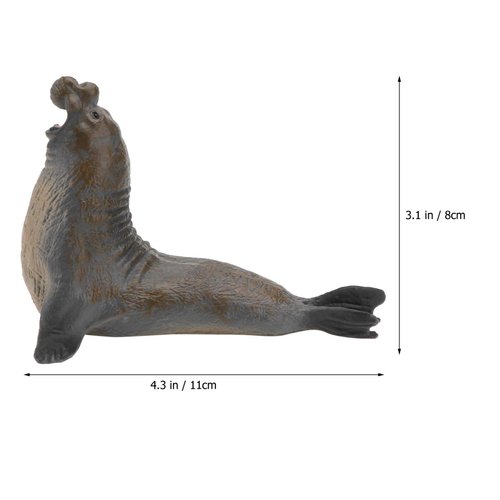TOYANDONA Realistic Sea Creature Model 1PCS Sea Animal Figure, Elephant Seal Model Plastic Ocean Animals Figurines Toy for Boys Girls Collection Science Educationa Toys Ocean Animals Action Figure