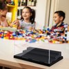 Minifigure Display Case for Action Figures Blocks, Clear Dustproof Acrylic Display Box Storage with 3 Movable Steps Gifts for Children,Black…