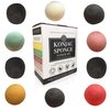 Konjac Sponge Set 10 Pack- Bulk Activated Bamboo Charcoal Facial Sponge Gentle Face Cleansing and Exfoliating Deep Turmeric, French Green, Rose and Red Clay for Face and Body by Bare Essentials Living