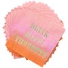 C.R. Gibson Drink Happy Thoughts Disposable Cocktail Napkins for Parties, 5" x 5", Multicolor