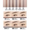 THESAEM Artlook Eyebrow Definer Pencil with Spoolie Brush 04 Black Gray – Long Lasting Eyebrow Pencil for Soft Textured Eyebrow Makeup with Vitamin E - Triangular Pencil