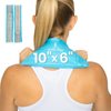 Arctic Flex Reusable Gel Ice Pack for Injuries with Straps (10" x 6") - Flexible, Cooling Gel Ice Pack - Medical Grade Hot and Cold Therapy Pack - Ice Pad for Back, Neck, Shoulders, Hip & Head Pain