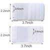 SAMGU 6 Pieces Women's Bra Extenders 2 Hook / 3 Hook Stretchy Bra Extension Strap (one size, 2 Hook 1/2 Inch & 3 hook 3/4 Inch)