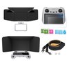 GAEKOL Mini 3 Pro RC Sunshade, Foldable Drone Controller Sun Hood Tempered Glass Film and Lanyard Compatible with DJI Mini 3 Pro/Mini 3 / Mavic/Mavic 3 Classic Accessories