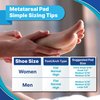 Metatarsal Pads, Metatarsal Foot Pads for Pain Relief, Mortons Neuroma Pads Felt - Small,1/4 - (Pack of 6 Pairs) - Hapad