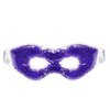 Eye See Gel Eye Mask, Purple - Cold Compress Ice Pack with Gel Beads - Microwave Safe for Heat Therapy - Great for Puffy Eyes, Dark Circles, Dry Eyes, Soothing Headaches