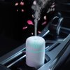Car Diffuser Humidifier Aromatherapy Essential Oil Diffuser Car Air Freshener Diffuser USB Cool Mist Mini Portable Diffuser for Car Home Office Bedroom (White)