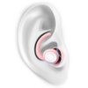 SUPCEAT Ear Plugs for Sleeping - Noise Reduction Soft Silicone Earplugs, 2 Pairs Reusable Hearing Protection Earplugs for Noise Sensitivity, Sleep,Snore,Travel, Sound Reduction Noise Cancelling - Pink