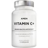 Amen Vitamin C+ Supplement with Zinc, Bioflavonoids, Quercetin, Rose HIPS, Elderberry – Vegan, Non-GMO – 2 Months Supply - 120 Capsules