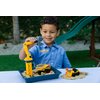 CAT Construction Toys, Dig N' Build Dirt Playset with 12 OZ of Compound - Includes 2 Little Machine Vehicles, Crane, and Storage Container.
