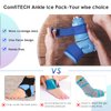 ComfiTECH Ankle Ice Pack Wrap for Injuries Reusable Heel Ice Pack for Ankle Plantar Fasciitis, Achilles Tendonitis, Sprained Ankles, Foot Pain & Heel Spur Cold Therapy