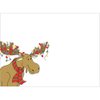 Tree-Free Greetings Christmas Cards, Holiday Card Set with Matching Envelopes, 5x7 Inch Cards, Box Set of 10, Merry Christmoose (HB30409)