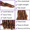 ELAOGI 18Inch French Curly Braiding Hair 8Packs French Curls Bouncy Braiding Hair Synthetic Hair Extensions Pre Streched Wavy Braiding Hair (18 Inch (Pack of 8), 30#)