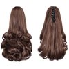 Brown Ponytail Extension,Claw Clip Ponytails 12in Curly 3.8 OZ Fake Hair Extensions Hair pieces SYXLCYGG Wig Girl Synthetic Fluffy¬ Tangled