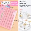 FSpronail Nail Stand for Press Ons Nail Display with 96 Pcs Reusable Sticky Putty Practice Art Magnetic Fake Nail Holder 96pcs Stiletto Square Full Cover Nail Tips for Home DIY Beginner Salon kit