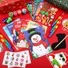 BenLouis Christmas Party Favors for Kids Christmas Classroom Gifts Prize Stockings Filler Coloring Books Bulk for Students Crafts Xmas Holiday School Goodie Bag Stuffer（12Set Gingerbread）