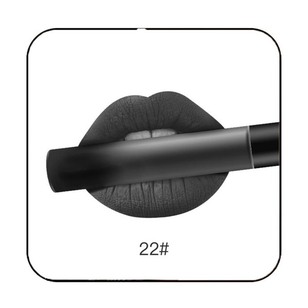 Kilshye Matte Liquid Lipstick Cream Lip Gloss High Pigment Lipsticks Smooth Lipglaze Long Lasting Lips Makeup for Women and Girls Pack of 1 (A- Black 22)