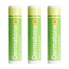 Dermatone Green Tea Lip Balm SPF 30 | Moisturizing | Medicated | Aloe & Vitamin E | Soothes Chapped & Cracked Lips | 3-pack (Green Tea, 0.15oz)