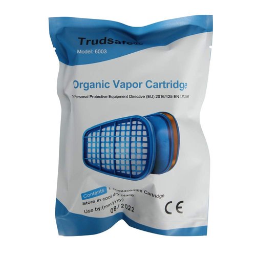 Trudsafe One Pair 6003 Organic Vapor Replacement Cartridge Filter