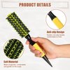 VOCOSTE Round Hair Brush, Hair Brushes for Women, Nylon Bristle Pins Round Brush, Styling Hair Brush for Wet, Dry, Wig, Straight Hair, Yellow, 10.04"x1.97"