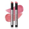 KIMUSE Lip Gloss Stick, 2PCS Moisturizing Lip Gloss & Balm, Non Sticky Lip Plumper Solid Lipstick Click Lip Balm, Buildable, Vegan & Cruelty-Free