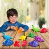 Matching Dinosaur Toys Number 1-10, Fine Motor Toys, Dino Match Game Preschool Educational Learning Toys for Toddlers Boys Girls, Counting & Sorting Toy, Dinosaurs Toys, Sensory Bin Toys Christmas