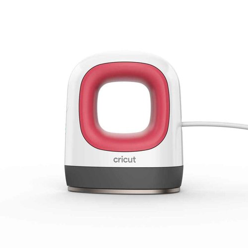 Cricut EasyPress Mini Heat Press for Pressing Small Objects like Shoes, Stuffed Animals, Hats & More, 3 Heat Settings & Precision Tip, Ceramic-Coated Heat Plate, Raspberry
