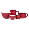 Abbott Collection Enamel Look Stoneware Mug, Red -