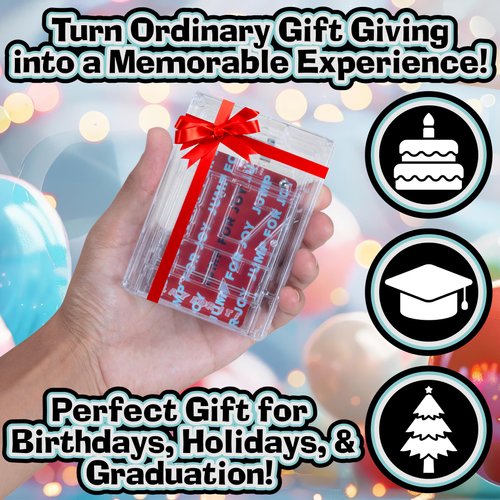 BILZ Money Puzzle - Brain Teasing Maze for Cash or Gift Cards - Fun Way to Give Gifts - Perfect for Christmas Stocking Stuffers and Holiday Presents - Reusable Puzzle for Kids, Adults and All Ages