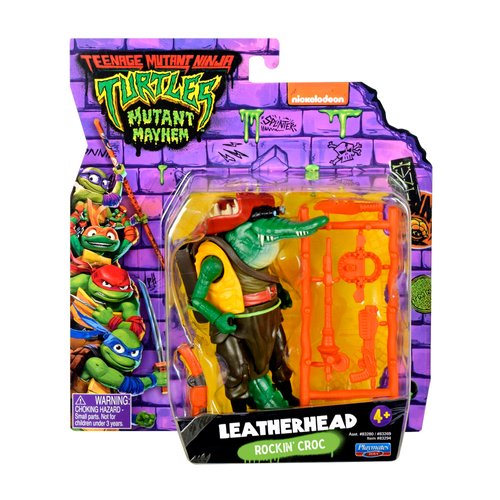 Teenage Mutant Ninja Turtles: Mutant Mayhem 4.5” Leatherhead Basic Action Figure by Playmates Toys