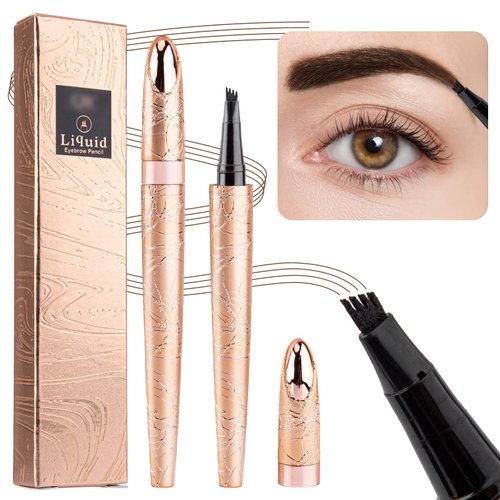 BowJian Eyebrow Pencil Dark Brown Microblade Eyebrow Pen Long Lasting Eyebrow Brush Brow Pencil Natural Eyebrow Makeup Microblading Pencil for Eyebrows Waterproof Eyebrow Pencil Brown Eyebrow Tint