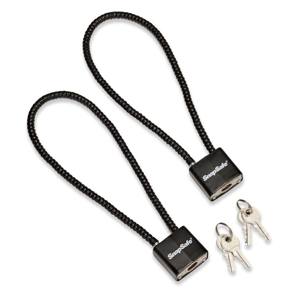 SnapSafe Cable Padlocks, 2 Pack 75281 - PVC Coated Steel Cable Lock with 4 Keys - Secure Multiple Firearms, Handguns, Rifles, or Shotguns Through The Receiver and/or Magwell