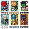 36 Sheets Make-a-Face Superhero Stickers for Kids Teens, Make Your Own Superhero Face Stickers, Party Favors Gift Supplies Art Craft School Classroom Teacher Reward