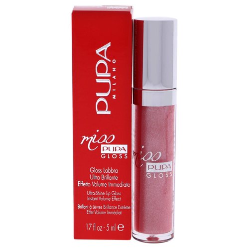 Pupa Milano Miss Milano Lip Gloss - Shiny, Smooth, Plump - Soft, Innovative Gel Texture - Glides Smoothly On The Lips - For A Moisturizing And Volume Enhancing Effect - 301 Sweet Candy - 0.17 OZ