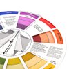 Exceart Tattoo Pigment Color Wheel Round Paper Card Eyebrow Lip Microblading Tattoo Permanent Makeup Accessories