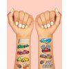 xo, Fetti Race Car Party Supplies Temporary Tattoos - 46 Foil Styles | Racecar Birthday, Pit Crew, Checkered Flags, Vroom, Wheels