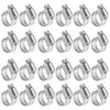 Winlong 1/2'' Stainless Steel Hose Clamps - 24PK Size 4 Small Worm Gear Drive Hose Clamps Clamping Range 1/4 Inch to 5/8 Inch (6mm-16mm) for Automotive Plumbing, 1/4'' Hose Clamps, 1/2'' Hose Clamps