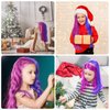 MSDADA Hair Chalk for Girls Kids-New Hair Chalk Comb Temporary Bright Washable Hair Color Dye-4 5 6 7 8 9 10 Year Old Girl Gifts Toys for Christmas,Halloween Cosplay Birthday-5 Pcs Pink+5 Pcs Purple