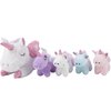 16 Inch Soft Unicorn Stuffed Animals PlaySet Cuddle Plush Mommy Unicorn with 4 Baby Unicorn Rainbow Flying Unicorn Plush Pillow Toy with Wings for Kids and Lovers