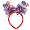 HOXIEYA Independence Day Headbands 4th of July Hair Band Patriotic Hair Band Holiday Party Gift Independence Day Hair Accessories American Flag Star Headpiece Headwear for Cosplay (Style 2)