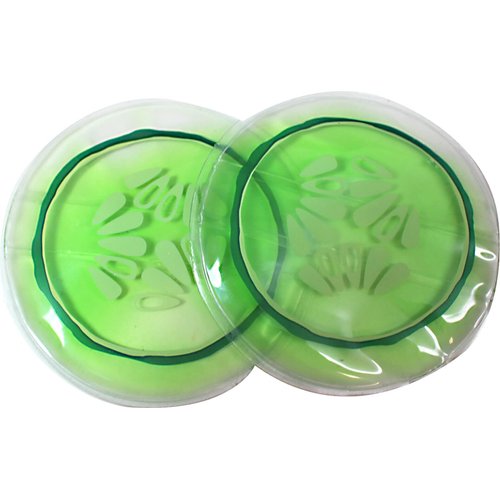 REUSABLE Gel Eye Coolers Cucumber Pack Pads Mask Eye Masque swelling puffiness relief by Kingsley