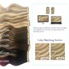 DOORES Human Hair Extensions Tape in Balayage Chocolate Brown to Honey Blonde 14 Inch 20pcs 50g Remy Tape in Hair Extensions Straight Seamless Skin Weft Tape Hair Extensions
