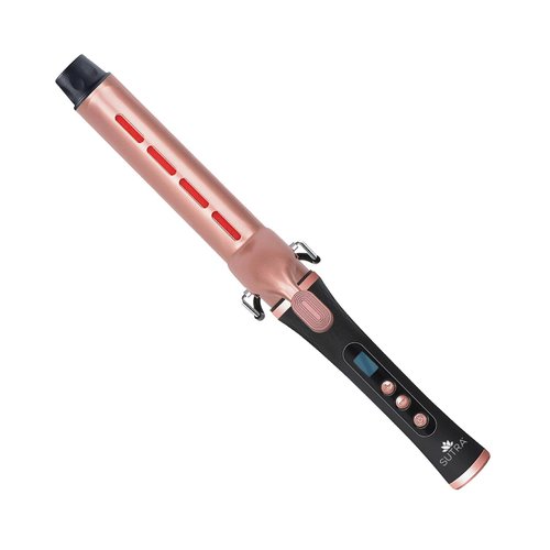 Sutra IR2 Infrared Curling Iron, 35MM I 1.3-inch I Clip Curling Iron, Rose Gold Ceramic Barrel, Adjustable Digital Temperature Control up to 430°F, Auto Shut Off