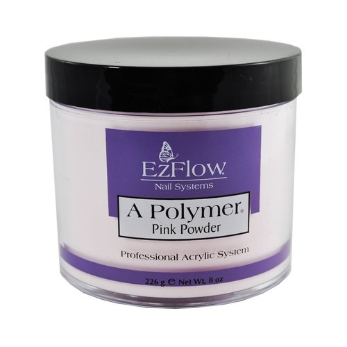 EZ Flow A Polymer Pink False Nails, 8 Ounce