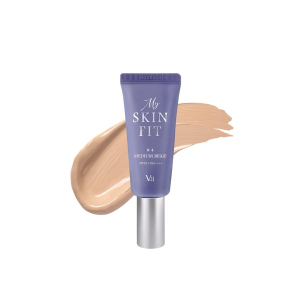 VILLAGE11FACTORY My Skin Fit BB Cream, Medium Beige, Anti-Aging Adenosine & Collagen Booster, 0.67 fl.oz