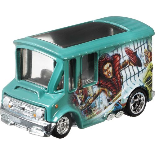 Hot Wheels Toy Car, 1:64 Scale Premium Die-Cast Bread Box Van, Metal/Metal Chassis & Body, Pop Culture Vehicle for Kids & Collectors