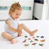 12PCS Reptile Lizard Animals Figures Mini Plastic Cold Blooded Amphibian Frog Toys Figurines Realistic Jungle Animals Chameleon Rainforest Character Toys for Prank Props School Project Easter Eggs